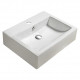 American Imaginations AI-28400 22.8-in. W Above Counter White Bathroom Vessel Sink For 1 Hole Center Drilling