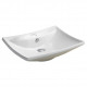 American Imaginations AI-28410 23.8-in. W Above Counter White Bathroom Vessel Sink For 1 Hole Center Drilling