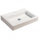 American Imaginations AI-28417 24-in. W Above Counter White Bathroom Vessel Sink For 1 Hole Center Drilling