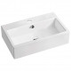 American Imaginations AI-28419 23.6-in. W Above Counter White Bathroom Vessel Sink For 1 Hole Center Drilling