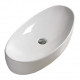 American Imaginations AI-28421 31-in. W Above Counter White Bathroom Vessel Sink For Deck Mount Deck Mount Drilling