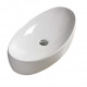 American Imaginations AI-28422 25.6-in. W Above Counter White Bathroom Vessel Sink For Deck Mount Deck Mount Drilling