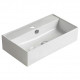 American Imaginations AI-28427 21.7-in. W Above Counter White Bathroom Vessel Sink For 1 Hole Center Drilling