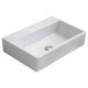 American Imaginations AI-28428 20.9-in. W Above Counter White Bathroom Vessel Sink For 1 Hole Center Drilling