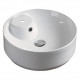American Imaginations AI-28442 16.5-in. W Above Counter White Bathroom Vessel Sink For 1 Hole Center Drilling
