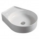 American Imaginations AI-28445 16.1-in. W Above Counter White Bathroom Vessel Sink For 1 Hole Left Drilling