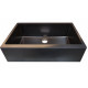 American Imaginations AI-34524 33-in. W CSA Approved Black Granite Composite Kitchen Sink With 1 Bowl