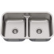 American Imaginations AI-34539 32.375-in. W CSA Approved Stainless Steel Kitchen Sink With 2 Bowl And 18 Gauge