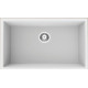 American Imaginations AI-34544 25-in. W CSA Approved White Granite Composite Kitchen Sink With 1 Bowl