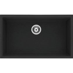 American Imaginations AI-34550 25-in. W CSA Approved Black Granite Composite Kitchen Sink With 1 Bowl