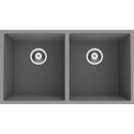 American Imaginations AI-34556 32-in. W CSA Approved Grey Granite Composite Kitchen Sink With 2 Bowl
