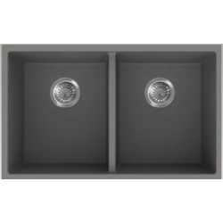 American Imaginations AI-34560 30-in. W CSA Approved Grey Granite Composite Kitchen Sink With 2 Bowl