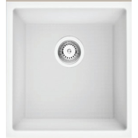American Imaginations AI-34562 15-in. W CSA Approved White Granite Composite Kitchen Sink With 1 Bowl