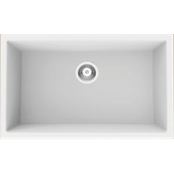 American Imaginations AI-34564 27-in. W CSA Approved White Granite Composite Kitchen Sink With 1 Bowl