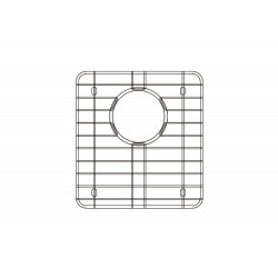 American Imaginations AI-34840 9-in. W X 16-in. D Stainless Steel Kitchen Sink Grid Chrome