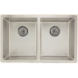 American Imaginations AI-34436 28.5-in. W CSA Approved Stainless Steel Kitchen Sink With 2 Bowl And 18 Gauge
