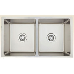 American Imaginations AI-34437 31-in. W CSA Approved Stainless Steel Kitchen Sink With 2 Bowl And 18 Gauge