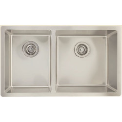 American Imaginations AI-34446 31.5-in. W Stainless Steel Kitchen Sink With 2 Bowl And 18 Gauge