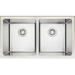 American Imaginations AI-34452 32-in. W CSA Approved Stainless Steel Kitchen Sink With 2 Bowl And 18 Gauge