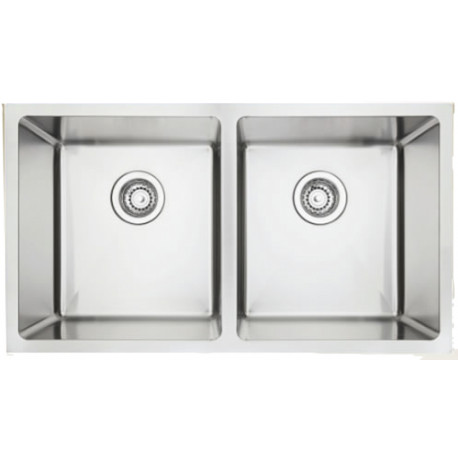 American Imaginations AI-34457 28-in. W CSA Approved Stainless Steel Kitchen Sink With 2 Bowl And 18 Gauge