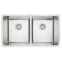 American Imaginations AI-34459 26-in. W CSA Approved Stainless Steel Kitchen Sink With 2 Bowl And 18 Gauge