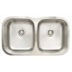 American Imaginations AI-34419 29.5-in. W CSA Approved Stainless Steel Kitchen Sink With 2 Bowl And 18 Gauge