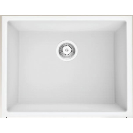 American Imaginations AI-34474 20-in. W CSA Approved White Granite Composite Kitchen Sink With 1 Bowl