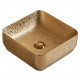 American Imaginations AI-27793 14.17-in. W Above Counter Gold Bathroom Vessel Sink For Deck Mount Deck Mount Drilling