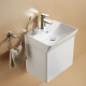 American Imaginations AI-27798 23.81-in. W Above Counter White Bathroom Vessel Sink For 1 Hole Center Drilling