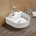 American Imaginations AI-27800 15.74-in. W Above Counter White Bathroom Vessel Sink For 1 Hole Center Drilling