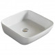 American Imaginations AI-28253 17.7-in. W Above Counter White Bathroom Vessel Sink For Wall Mount Wall Mount Drilling