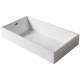 American Imaginations AI-28255 28-in. W Above Counter White Bathroom Vessel Sink For Wall Mount Wall Mount Drilling