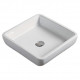 American Imaginations AI-28257 15.9-in. W Above Counter White Bathroom Vessel Sink For Wall Mount Wall Mount Drilling