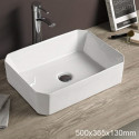 American Imaginations AI-28259 19.7-in. W Above Counter White Bathroom Vessel Sink For Wall Mount Wall Mount Drilling