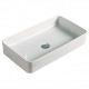 American Imaginations AI-28260 23.8-in. W Above Counter White Bathroom Vessel Sink For Wall Mount Wall Mount Drilling