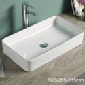 American Imaginations AI-28260 23.8-in. W Above Counter White Bathroom Vessel Sink For Wall Mount Wall Mount Drilling
