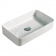 American Imaginations AI-28261 23.8-in. W Above Counter White Bathroom Vessel Sink For Wall Mount Wall Mount Drilling