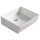 American Imaginations AI-28264 18.3-in. W Above Counter White Bathroom Vessel Sink For Wall Mount Wall Mount Drilling