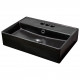 American Imaginations AI-28285 19.7-in. W Above Counter Black Bathroom Vessel Sink For 3H4-in. Center Drilling