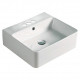 American Imaginations AI-28296 18.1-in. W Above Counter White Bathroom Vessel Sink For 3H4-in. Center Drilling