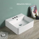 American Imaginations AI-28296 18.1-in. W Above Counter White Bathroom Vessel Sink For 3H4-in. Center Drilling