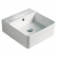 American Imaginations AI-28297 15.7-in. W Above Counter White Bathroom Vessel Sink For 3H4-in. Center Drilling
