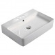 American Imaginations AI-28298 23.8-in. W Above Counter White Bathroom Vessel Sink For 3H4-in. Center Drilling