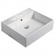 American Imaginations AI-28299 20.7-in. W Above Counter White Bathroom Vessel Sink For 3H4-in. Center Drilling