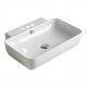 American Imaginations AI-28316 23.2-in. W Above Counter White Bathroom Vessel Sink For 3H4-in. Center Drilling