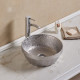 American Imaginations AI-27811 14.09-in. W Above Counter Silver Bathroom Vessel Sink For Wall Mount Wall Mount Drilling
