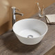 American Imaginations AI-27812 15.94-in. W Above Counter White Bathroom Vessel Sink For Wall Mount Wall Mount Drilling