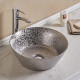 American Imaginations AI-27814 15.94-in. W Above Counter Silver Bathroom Vessel Sink For Wall Mount Wall Mount Drilling