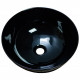 American Imaginations AI-27849 14.09-in. W Above Counter Black Bathroom Vessel Sink For Deck Mount Deck Mount Drilling