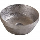 American Imaginations AI-27875 14.09-in. W Above Counter Silver Bathroom Vessel Sink For Deck Mount Deck Mount Drilling